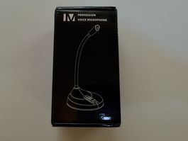 Einfaches Tischmikrofon mit 3,5-mm-Klinkenstecker, Kabel