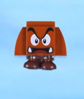 Lego Minifigur Super Mario - Goomba (Dark Bluish Gray Interi
