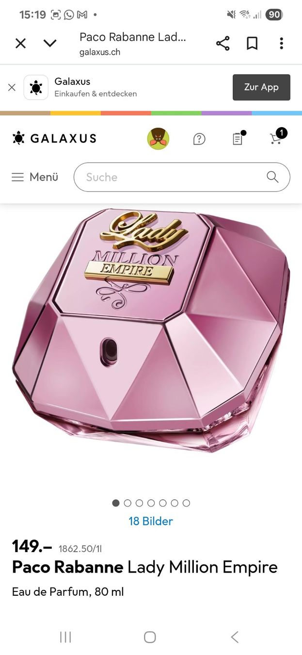 Paco Rabanne Profumi & Eau de Toilette: Lady Million Empire Paco Rabanne – Usato da Davos-Dorf venduto da Bpelikan 1
