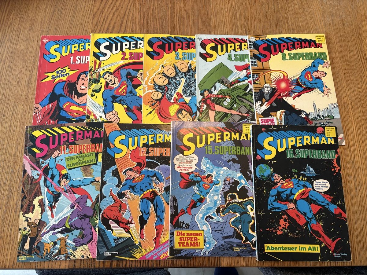 Fumetti: Superman Superband 9 x – Usato da Wangen b. Dübendorf venduto da Antiz1210