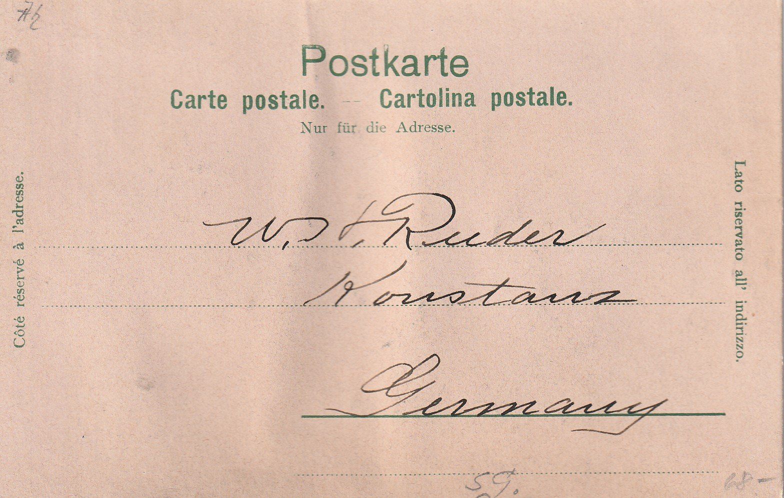 Cartoline postali: Rheineck - Prägekarte  1903 – Usato da uttwil venduto da Koehlerfred 1