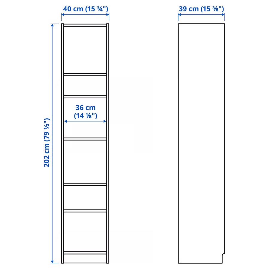 Scaffali: IKEA Billy Bookcase White 202x40x28 cm used – Usato da Küsnacht ZH venduto da rkaramanian 1