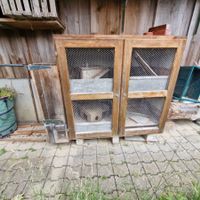 Holz-Kleintierhaus mit Auslauf/Gehege - wetterfest & stabil