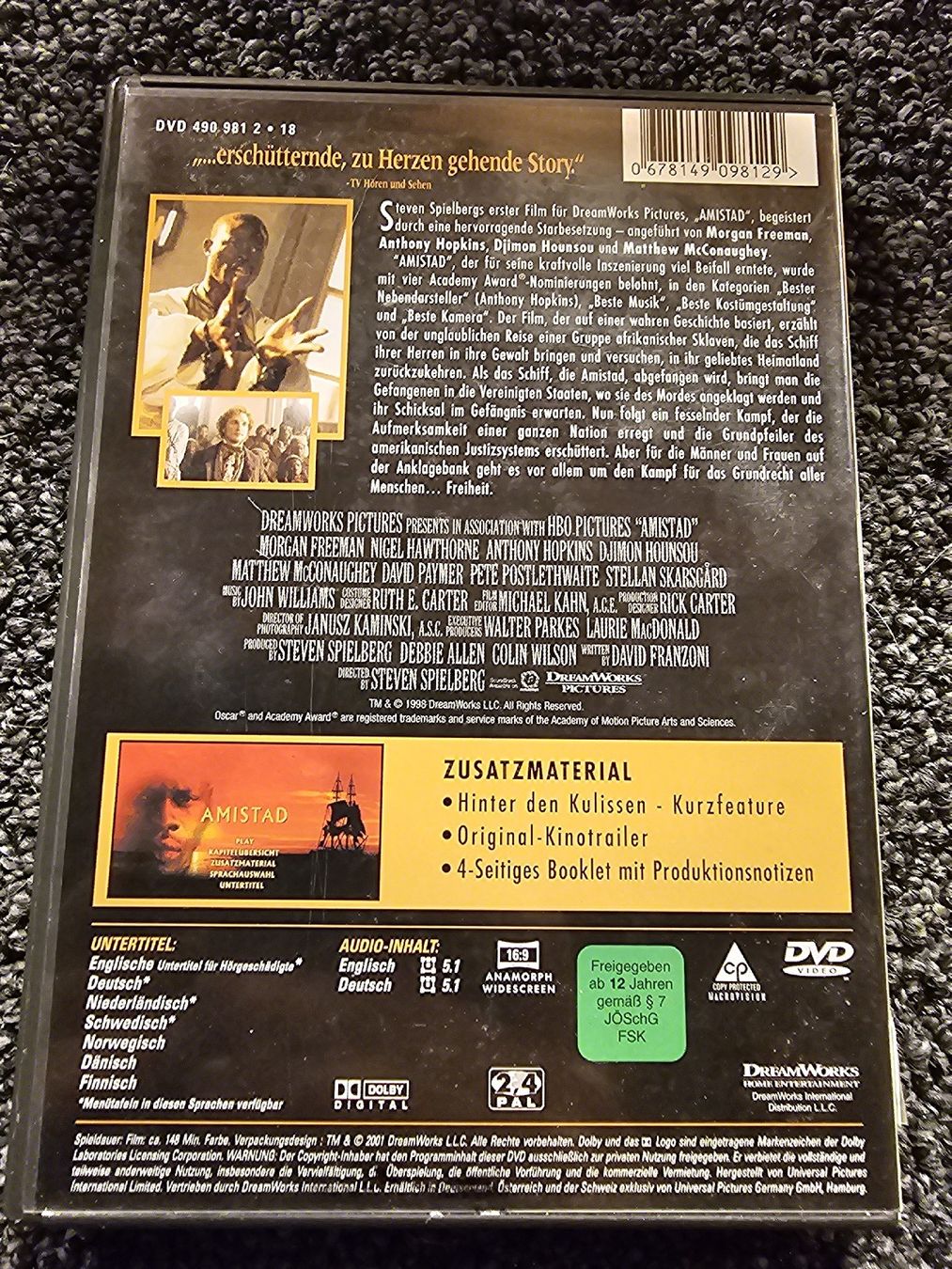 Tutti i DVDs: DVD Amistad (18415) – Usato da Ruswil venduto da jan_bxl5 1