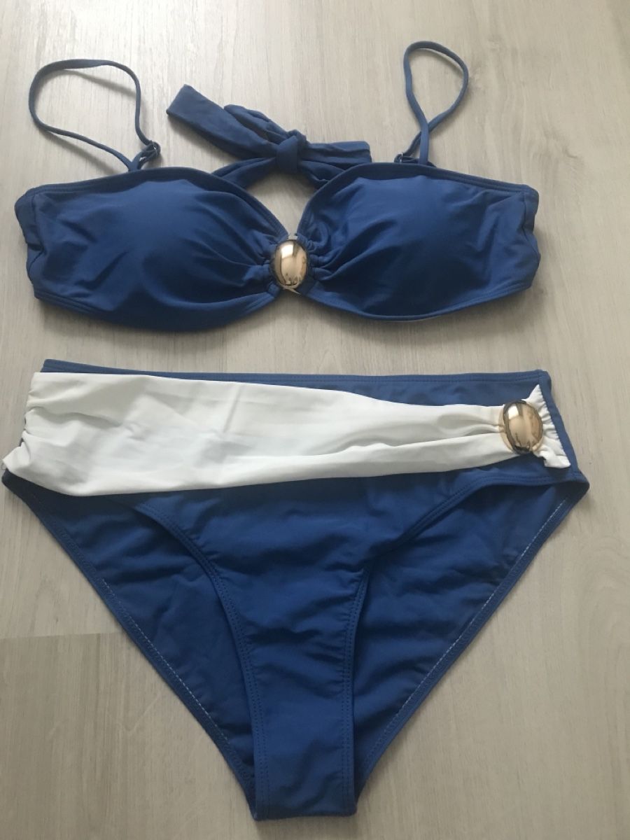 Costumi da bagno & Bikini: Neuer dunkelblauer Sommer Bikini, Grösse XL – Nuovo (secondo la descrizione) da Dübendorf venduto da nela123 3