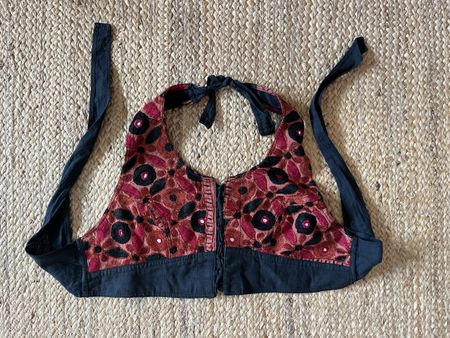 Boho Festival Top / Bralette mit Stickerei & Spiegeln