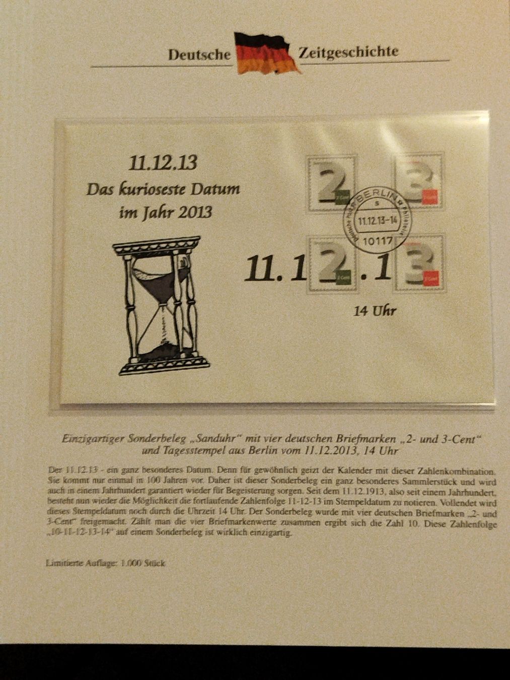 Alle Briefmarken: Cachet Spécial 11.12.13, Berlin – Neu (gemäss Beschreibung) aus Châtel St Denis von Magil71