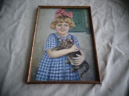 altes Bild mit alten Bilderrahmen