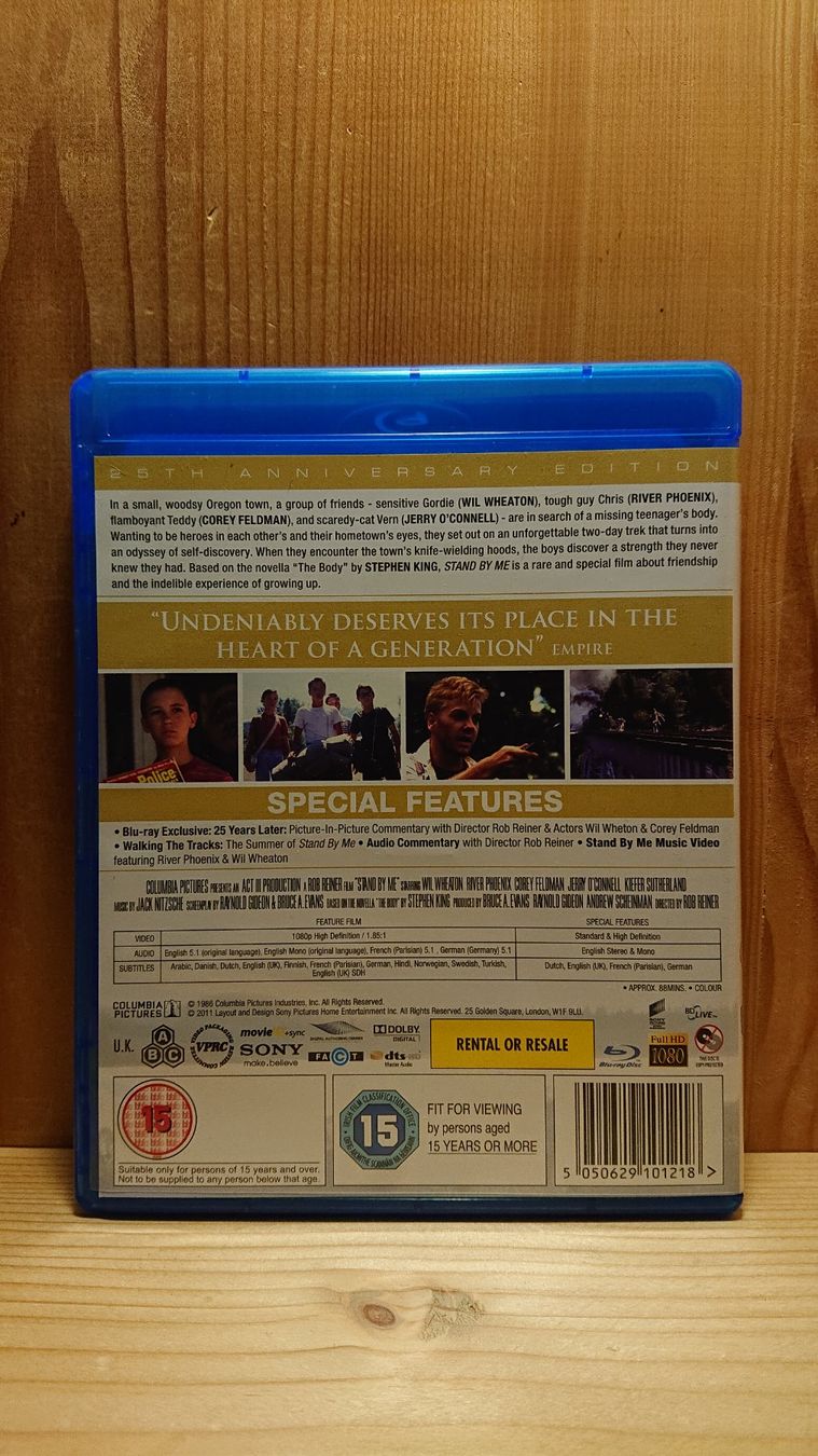 Tutti i DVDs: STAND BY ME Blu-Ray Englisch Version Ton Deutsch ja – Usato da Wilderswil venduto da Exebub 1