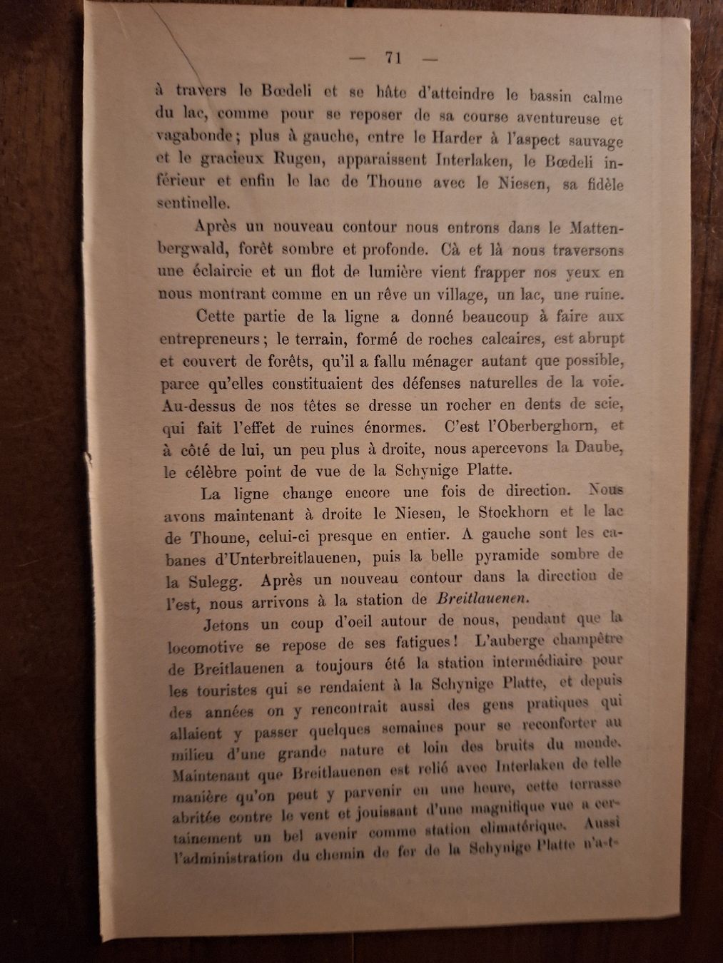 Incisioni: BREITLAUENEN ET LE LAC DE BRIENZ – Usato da Bevaix venduto da bohrap 3