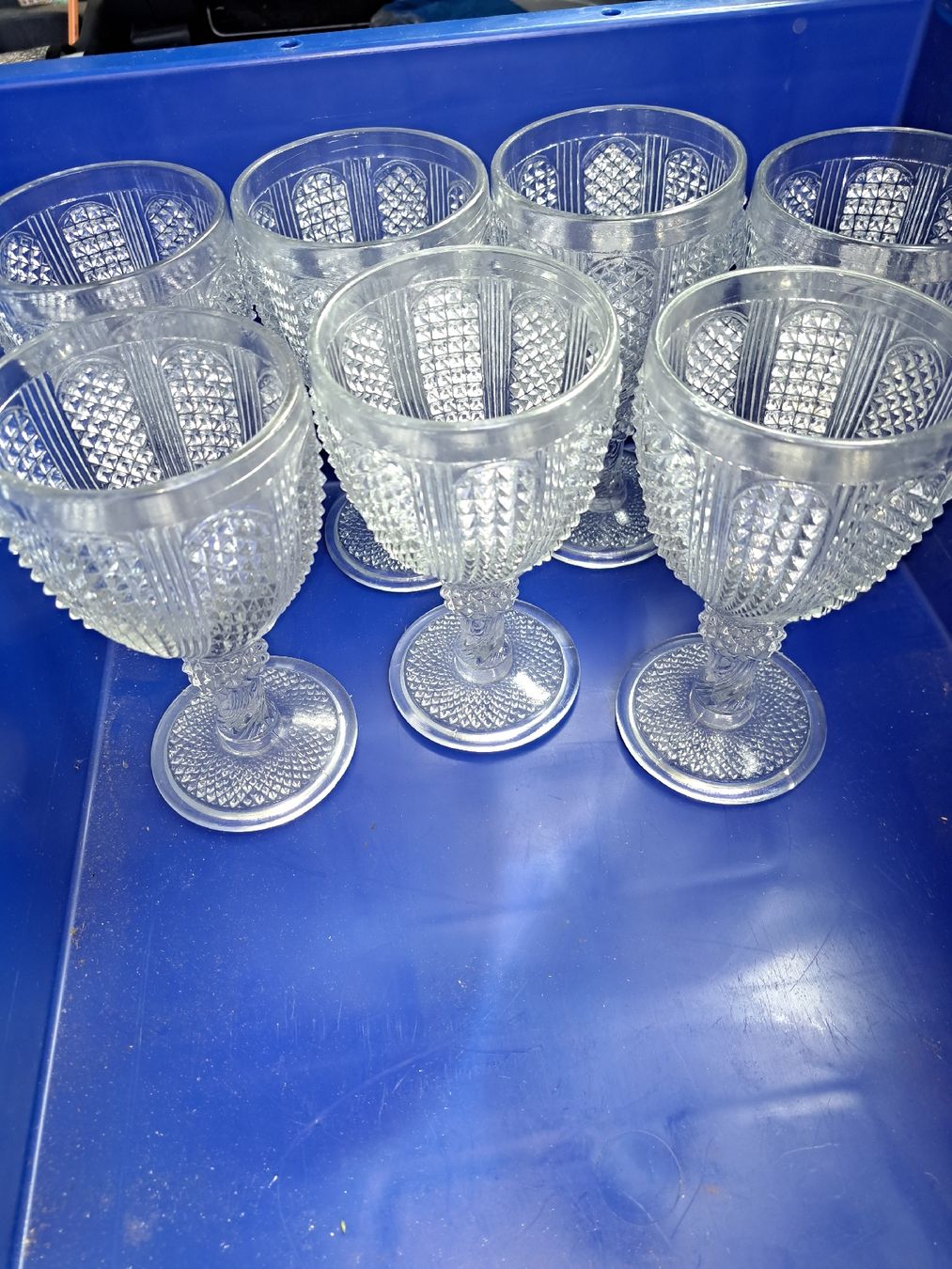 Bicchieri: Kristall Römer Gläser + Bowle Set mit Schöpfkelle – Nuovo (secondo la descrizione) da Kölliken venduto da Upcycling-by-Mc-TAM 2