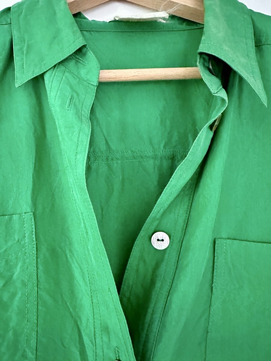 Camicette: Vintage Seidenbluse grün – Usato da Herrliberg venduto da Eule13 1