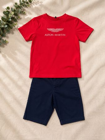 Marken-Set für 8 jährige Jungs bestehend aus Shirt & Shorts