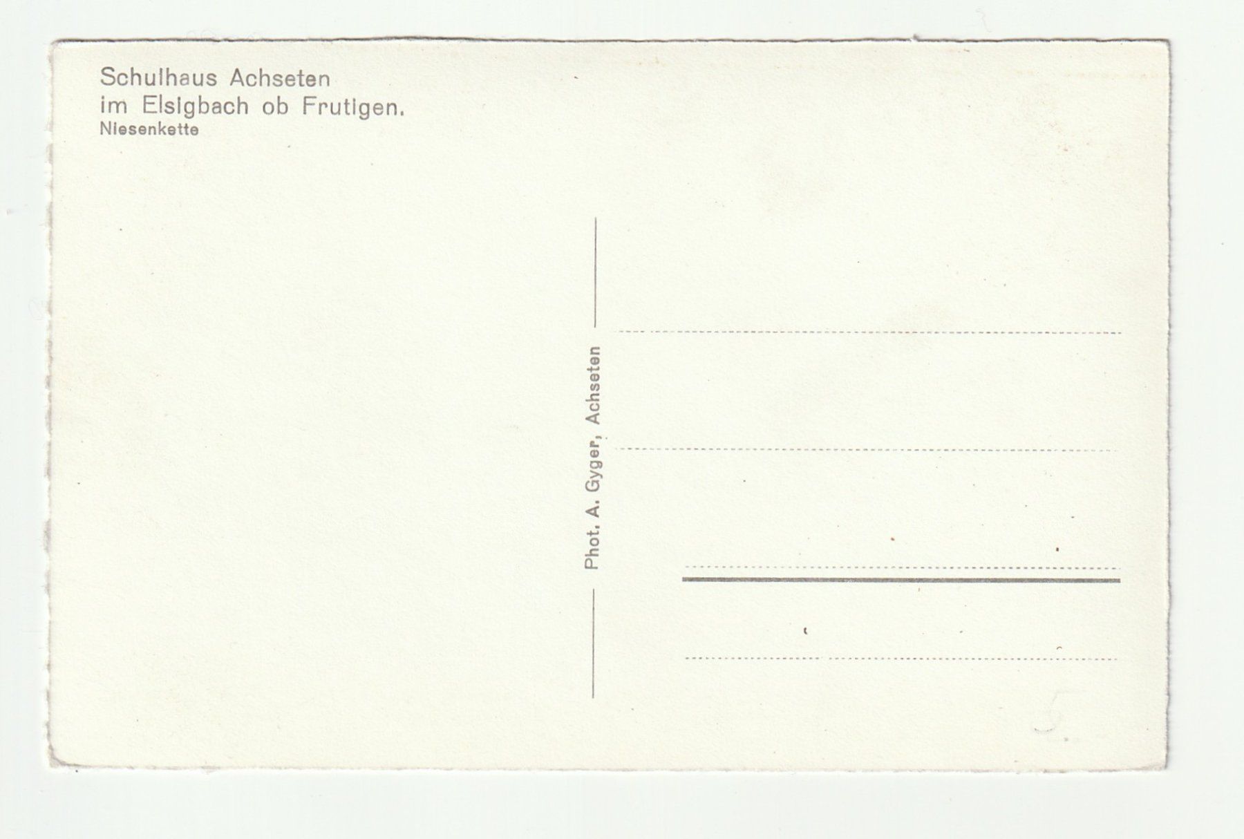 Cartoline postali: Ansichtskarte Schulhaus Achseten Frutigen – Nuovo (secondo la descrizione) da St. Gallen venduto da Ricardo_Deals 1