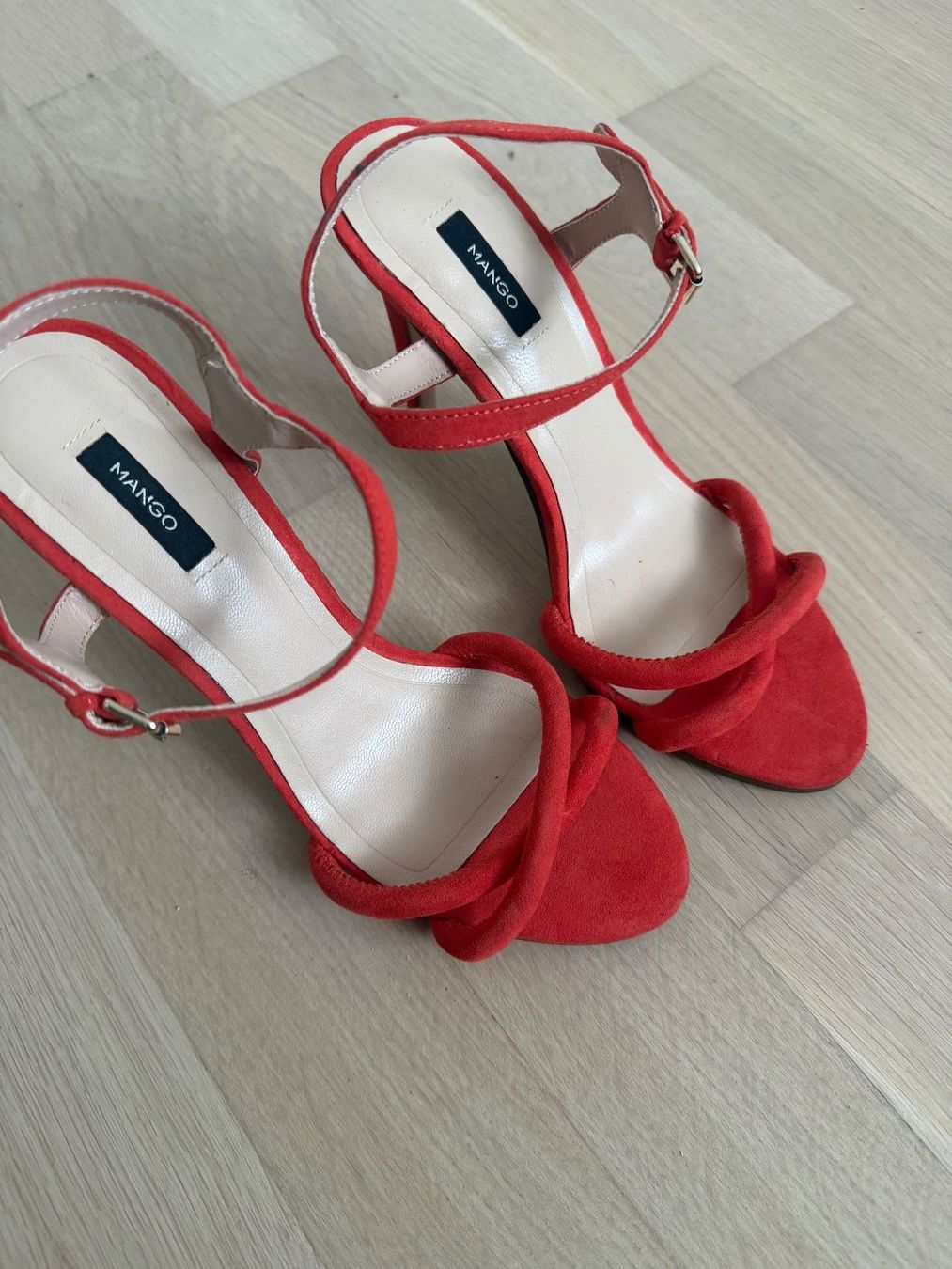 Mango Scarpe da donna: Sandalen Mango Gr. 37 rot orange Heels – Nuovo e nell'imballaggio originale da Itingen venduto da Granini_93