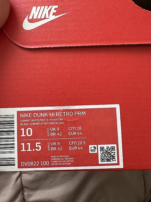 Scarpe da uomo: NIKE DUNK HI RETRO PRM Grösse 44 – Usato da Dietikon venduto da M.C1998 1