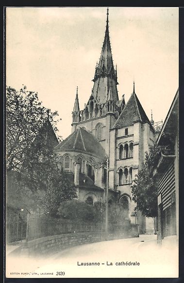 Cartes postales: AK Lausanne, La cathédrale – D'occasion à Berlin par bartko-reher
