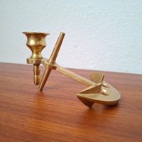 Bougeoir enclume laiton ancien nautique