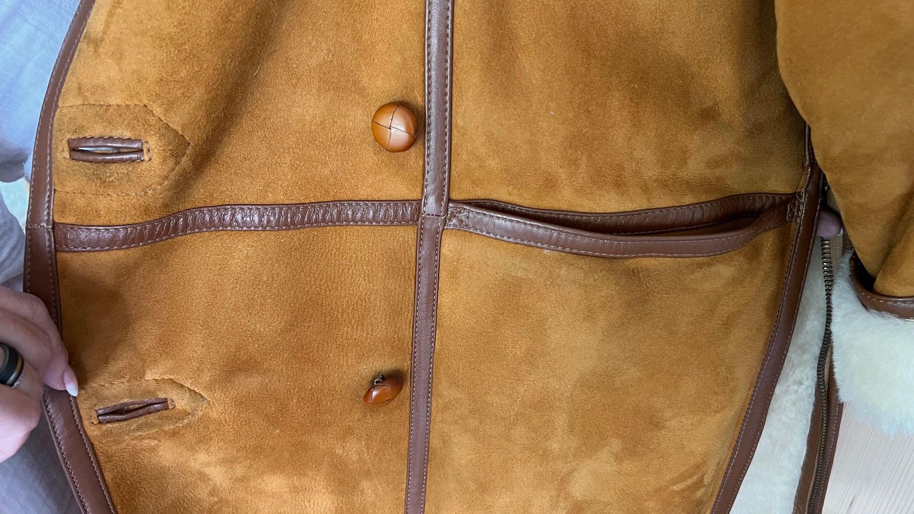 Giacche: Wildlederjacke mit Lammfell Innenfutter – Usato da Birmensdorf ZH venduto da Zielasco 2