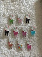 10 Rehkitze Reh Knöpfe Aufnäher Holz Näh Knopf annäher Bambi