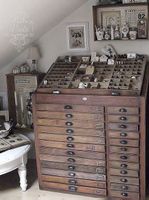 Vintage Letter Press Printer Tray