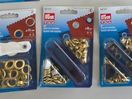 Prym Ösen 8mm gold NEU