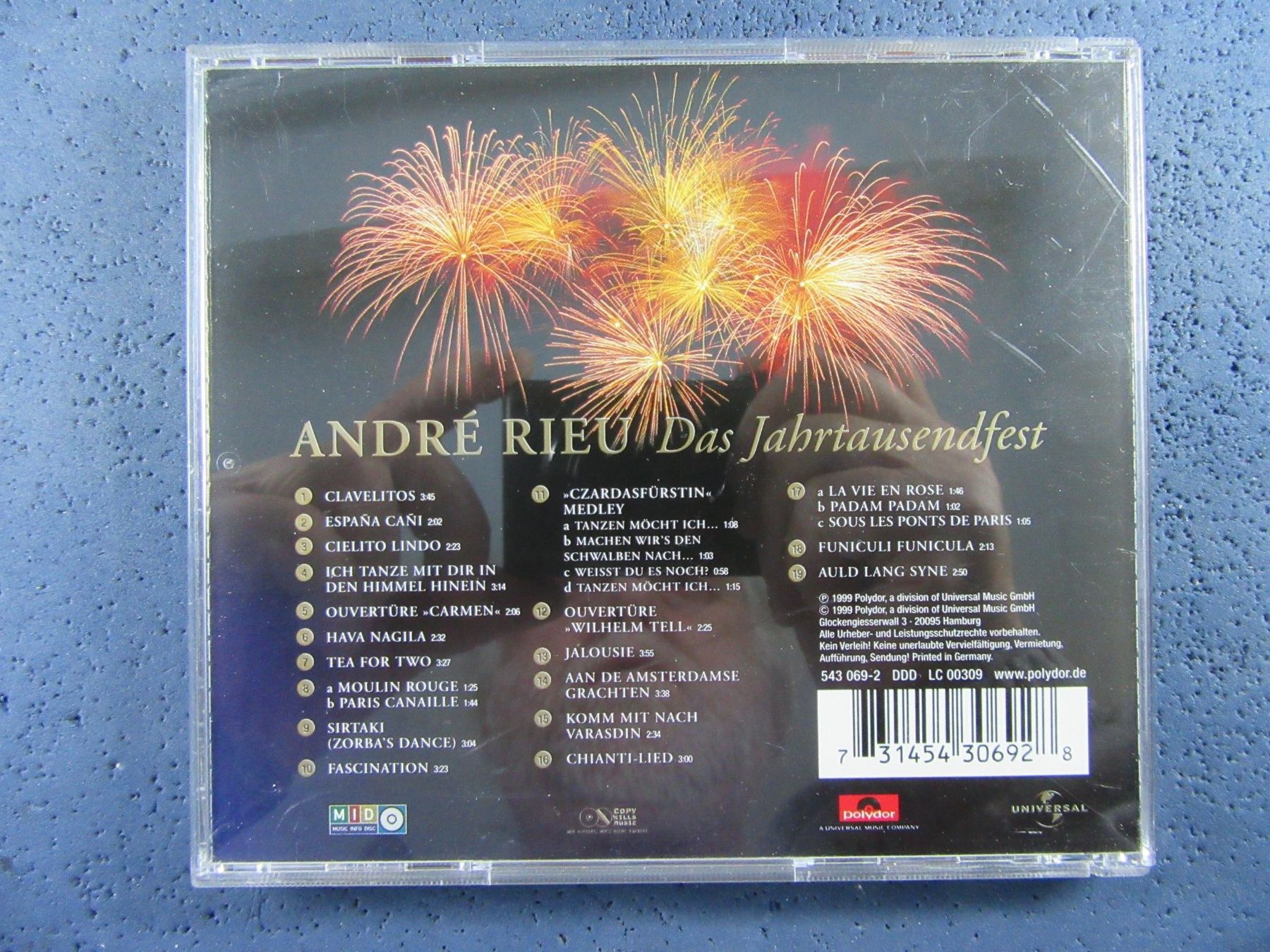 CD: ANDRE RIEU CD " DAS JAHRTAUSENDFEST " – Usato da Ettingen venduto da Hausi4711 1