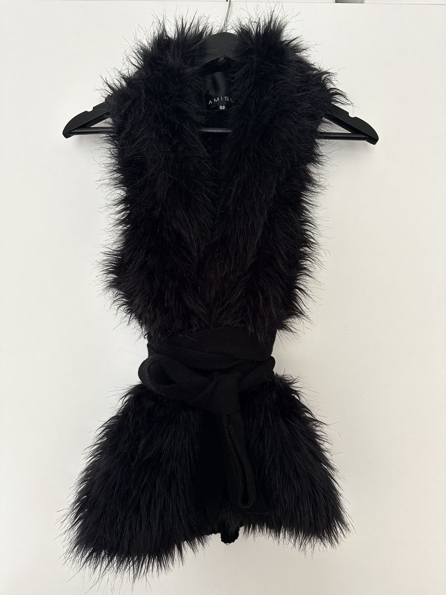 Gilet & Giacche senza maniche: Schwarze Kunstfellweste AMISU Gr. 36, Herbst Winter – Nuovo (secondo la descrizione) da unterentfelden venduto da leyla08 6