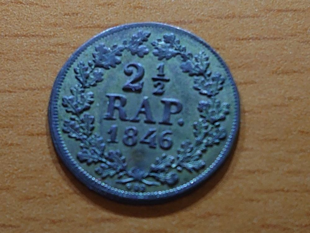 Tutti le monete: Freiburg: 2 1/2 Rap 1846 +++TOP+++ – Usato da Pfungen venduto da Aguti77 1