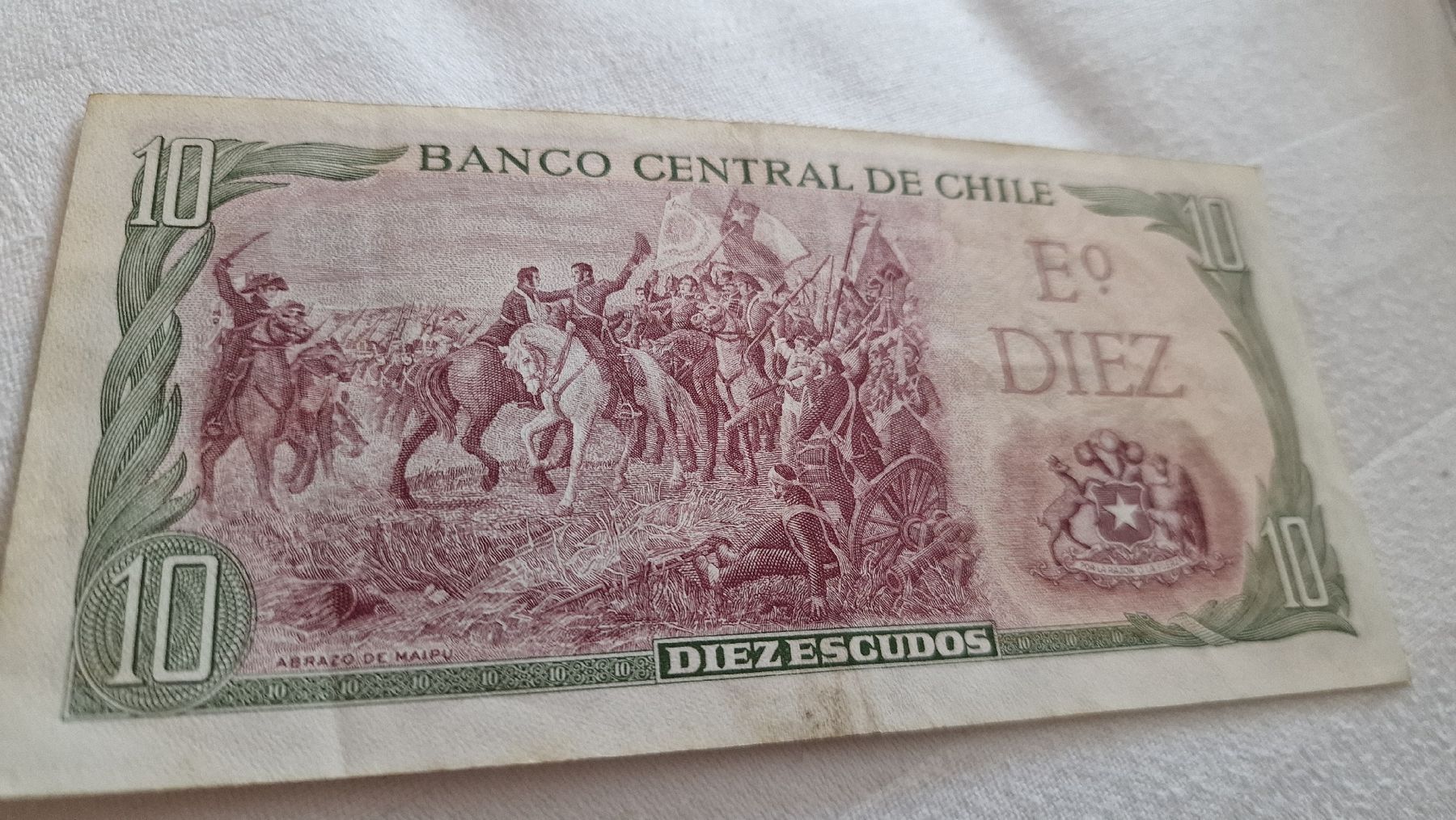 Banconote: Banknote Chile 1970 – Nuovo (secondo la descrizione) da Herisau venduto da Antiques.AR 1