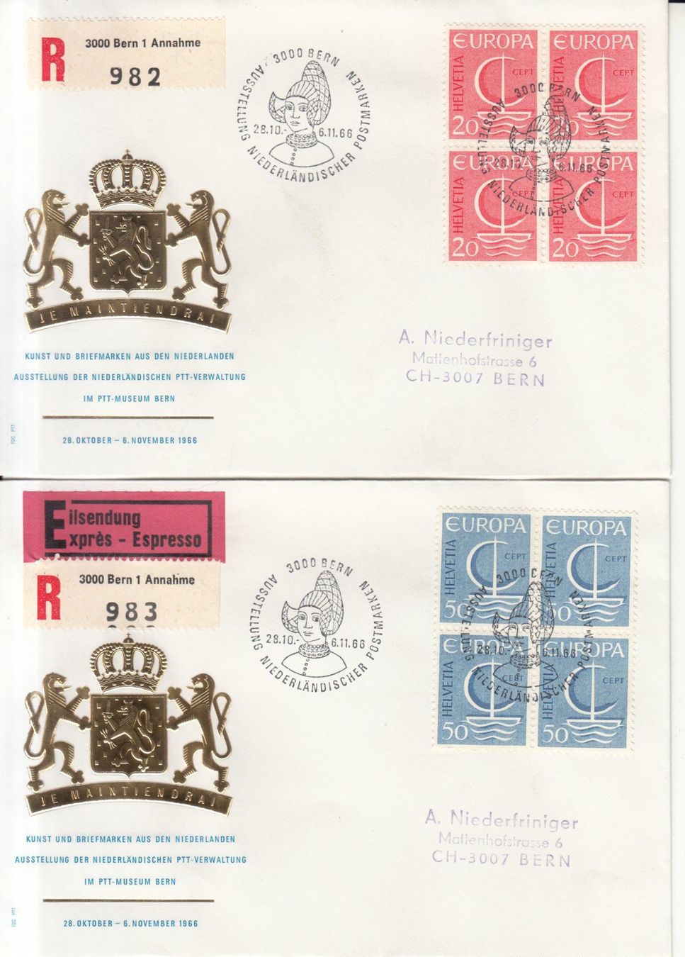 Tutti i francobolli: Sonderstempel S. 627 Bern 1966 – Usato da Bürglen TG venduto da StampGraf