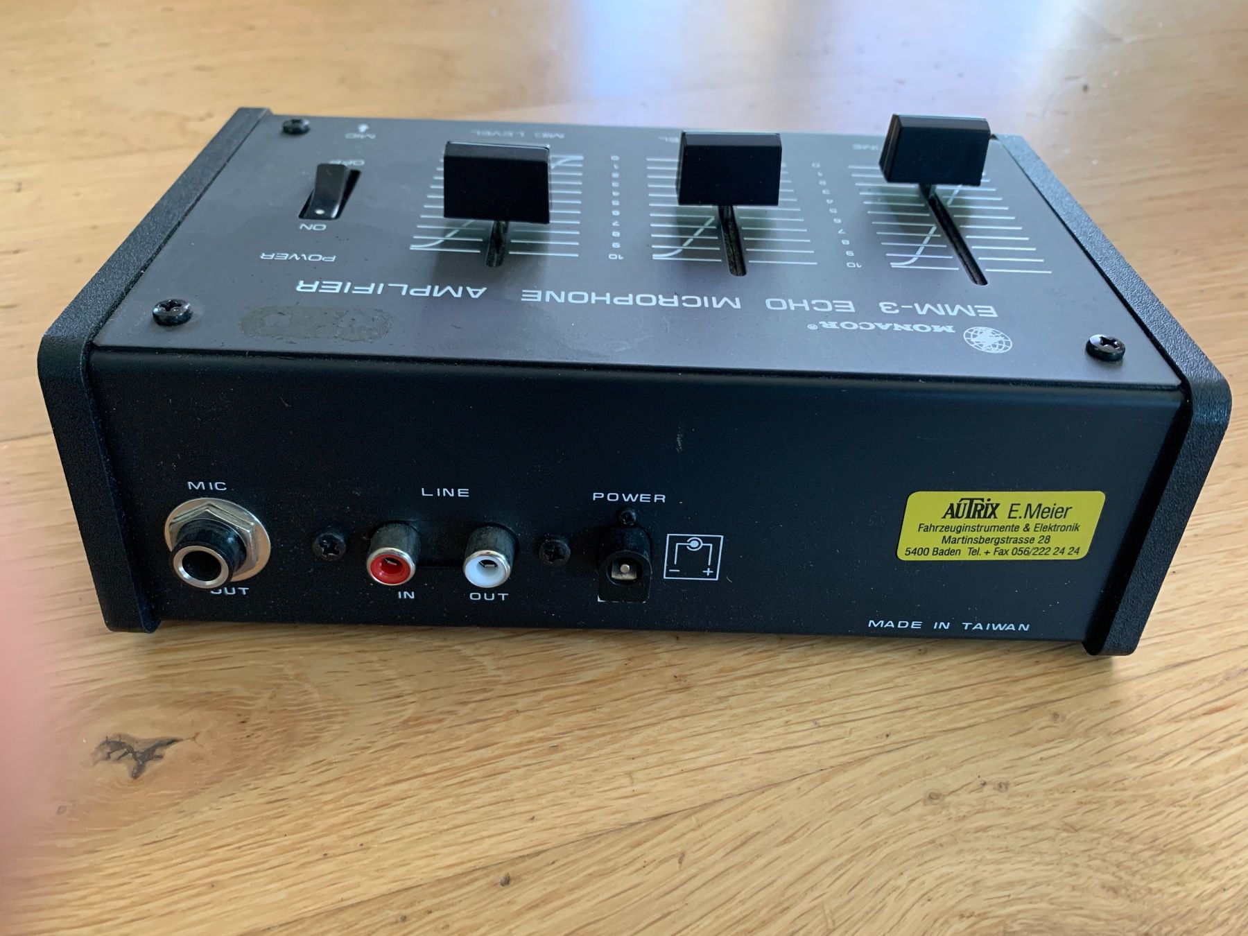 Monacor Microfoni: Retro: Monacor EMM-3 Echo Mikrofon Verstärker – Nuovo e nell'imballaggio originale da Wildegg venduto da Elefant42 2