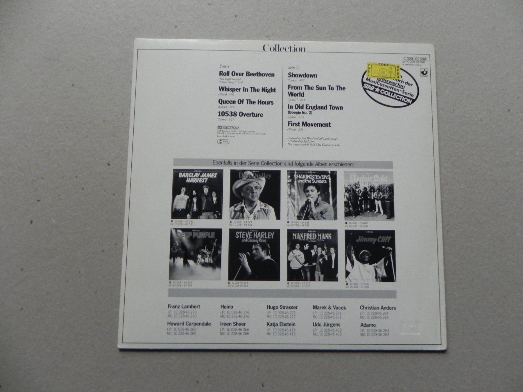 Dischi in vinile: LP brit. Rock ELO Electic Light Orchestra 1981 Collection – Usato da Siebnen venduto da krimsie 1