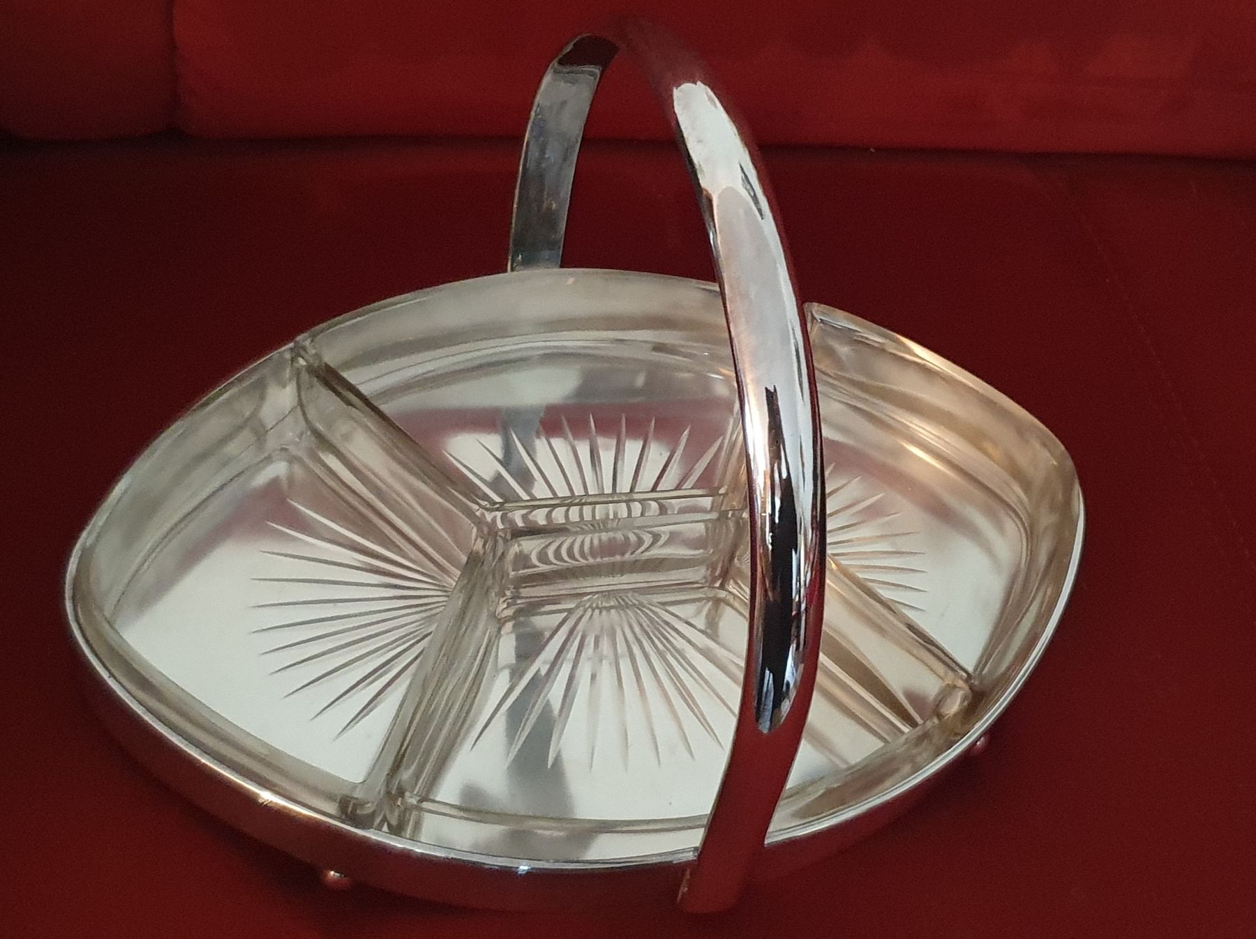 Set di piatti: Art Deco Konfekt-Serviertablett WK Kayser Versilbert – Usato da Kreuzlingen venduto da Rschweiz1 1