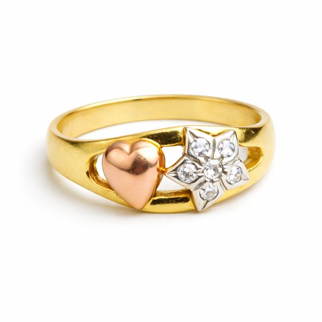 Ringe: Goldring Herz mit Stein Damen Ring elegant – Neu (gemäss Beschreibung) aus Fully von VaneaSelection 2