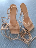 High Heel Sandalen mit Schnürung Gr. 37