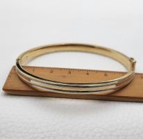 18 Karat 750 Gold Bicolor Armreif
