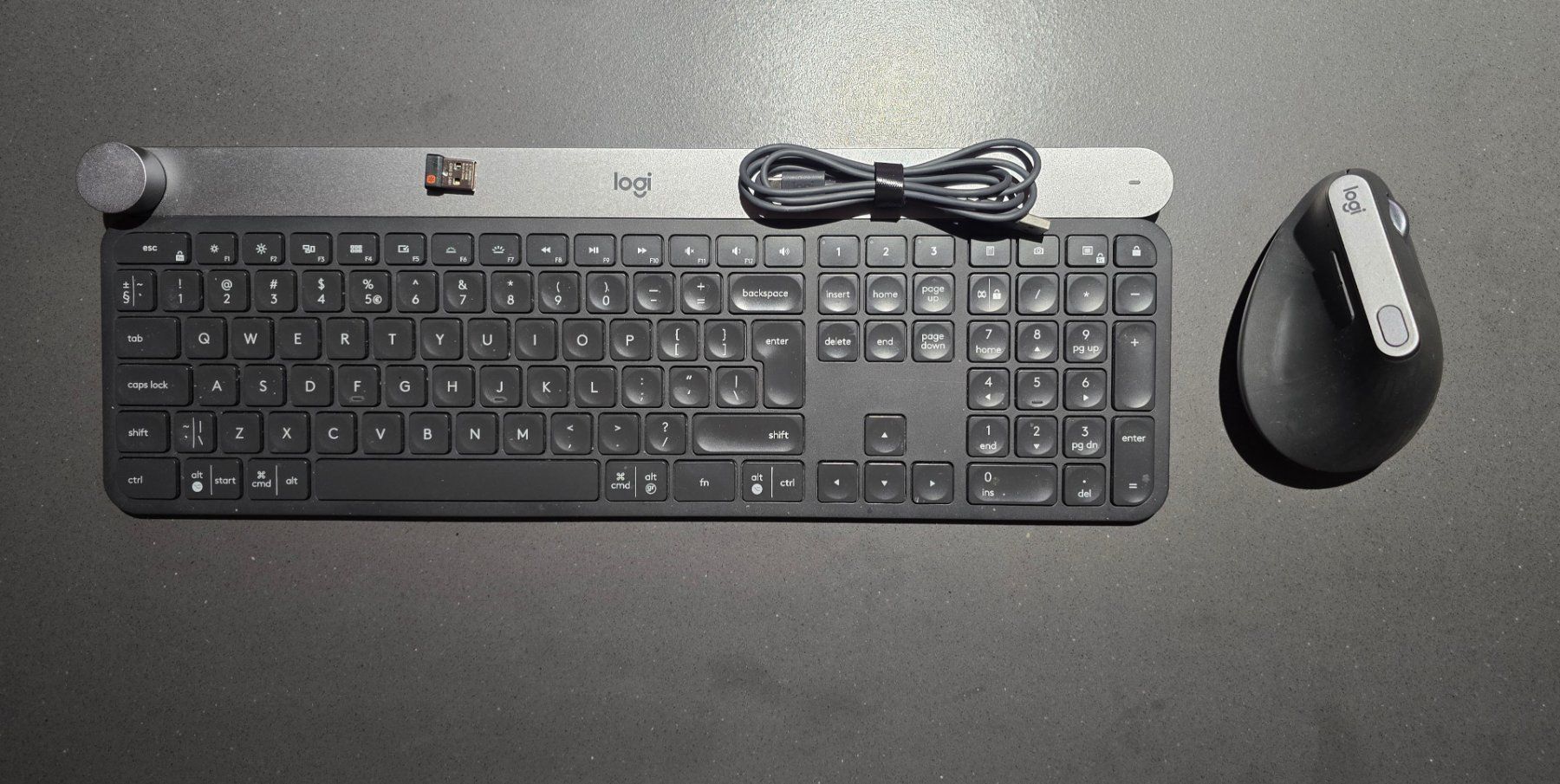 Logitech Set: Craft Keyboard & MX Vertical Ergonomische Maus (Gebraucht ...