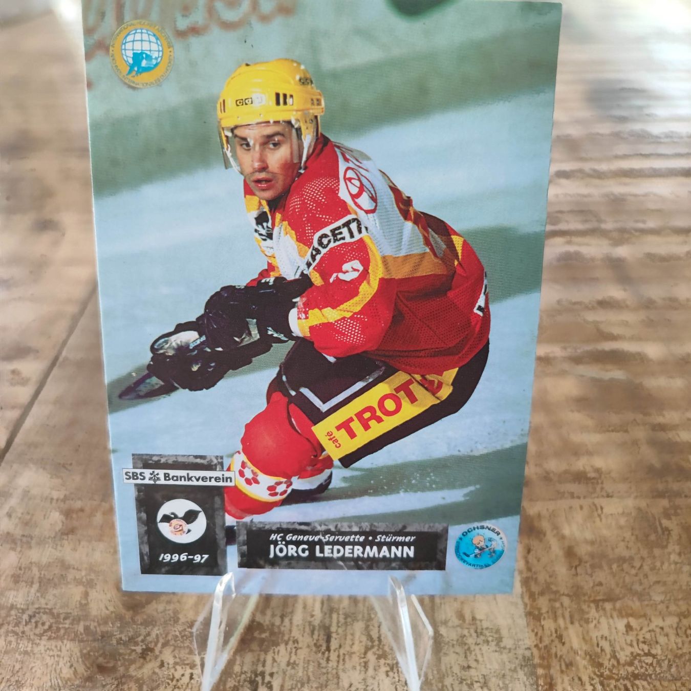 Carte collezionabili: Jörg Ledermann - HC GENEVE SERVETTE GENF - 1996/97 – Usato da Dübendorf venduto da kb86_MOVIE