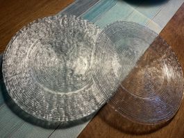 4 grosse Glasteller von Niederer