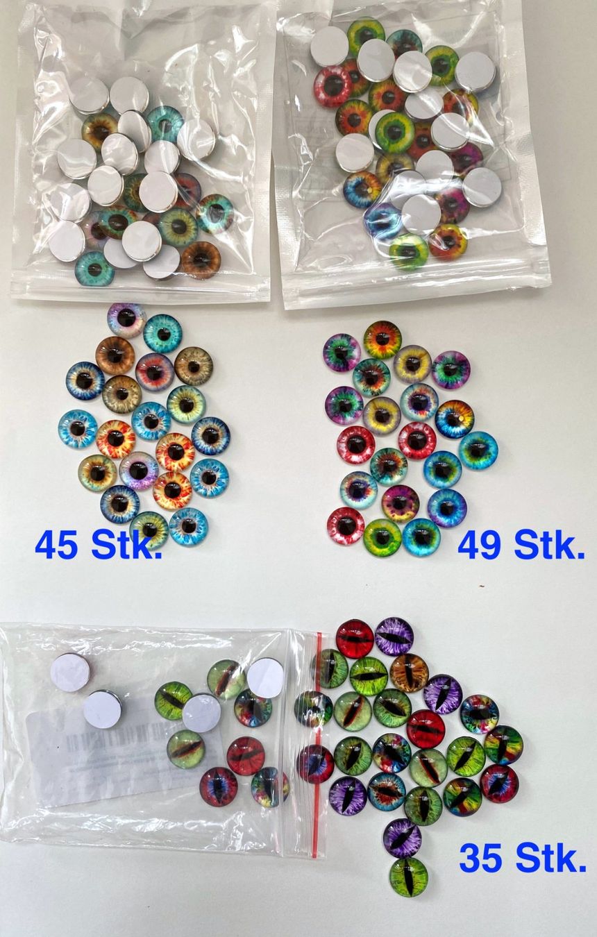 Bastelsets: Glas Cabochon 12 mm, Basteln – Neu (gemäss Beschreibung) aus Fanas von Omibia