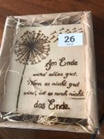 Holzbild "Alles wird gut" Geschenkidee Deko Brandmalerei neu