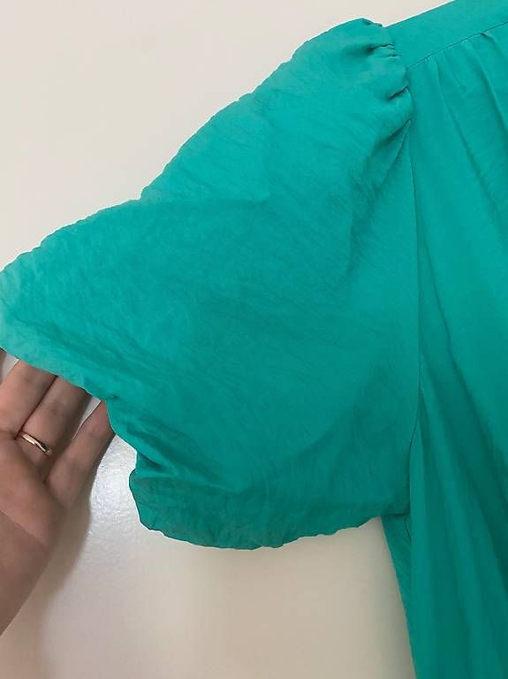 C&A Kleider: C&A Midikleid Mintgrün Gr. 38 M mit Puffärmeln – Neu (gemäss Beschreibung) aus Glarus von Iroccinha 3