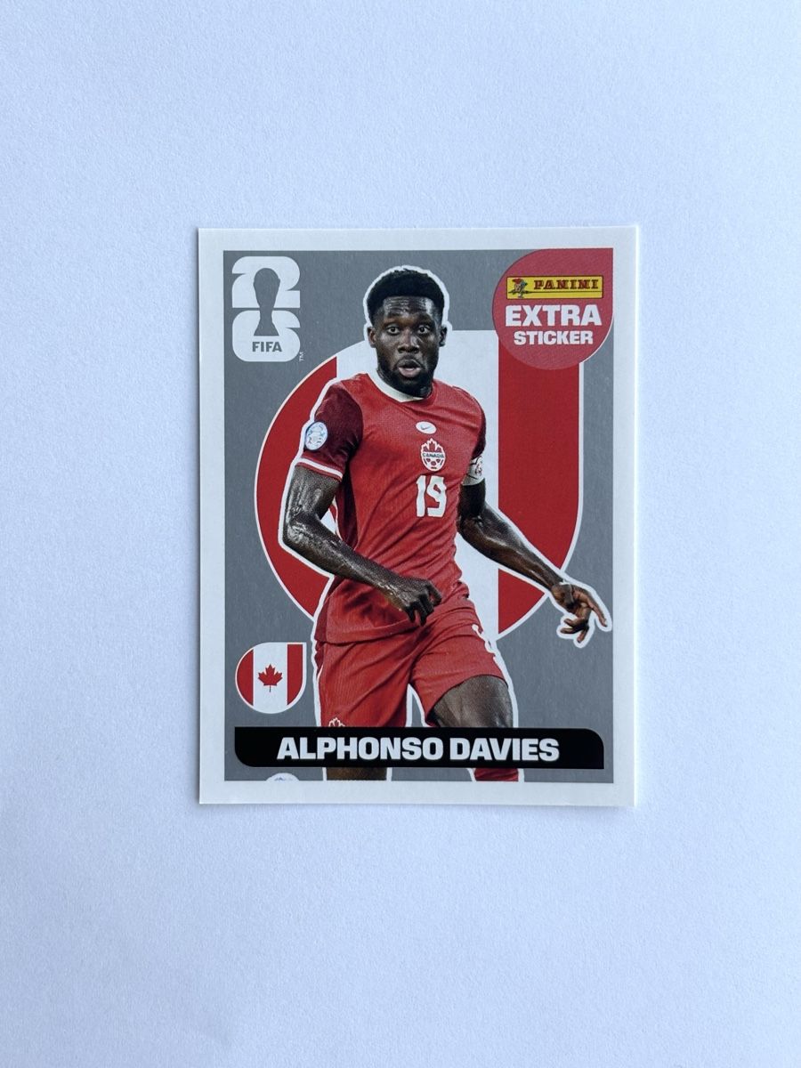 Panini Carte collezionabili: Panini WM 2026 Silver Alphonso Davies Extra Sticker – Nuovo (secondo la descrizione) da Riedikon venduto da Rokh01
