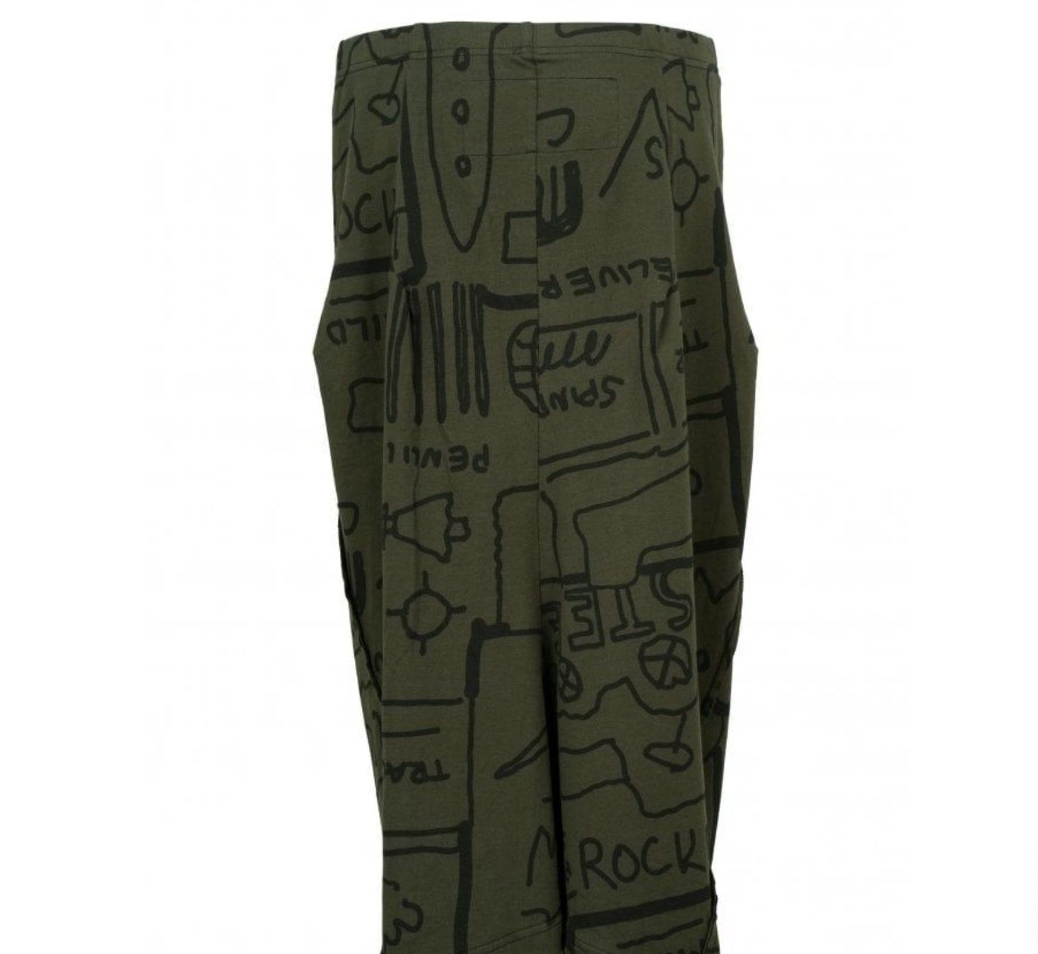Rundholz Gonne: Rundholz Black Label Rock mit dunkelolivem Print – Usato da Zürich venduto da Konsumware 4