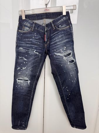 Neue DSQUARED2 Destroyed Jeans Damen Gr. 36