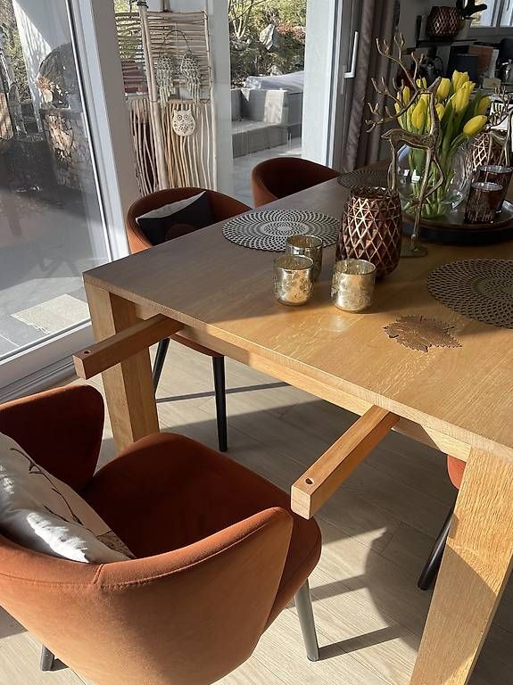 Tavoli: Table salle à manger chêne massive 180x110 + 60 cm – Usato da Yens venduto da GIPE 2