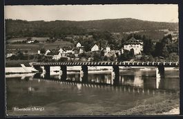 AK Biberstein, Brücke mit Ortsansicht