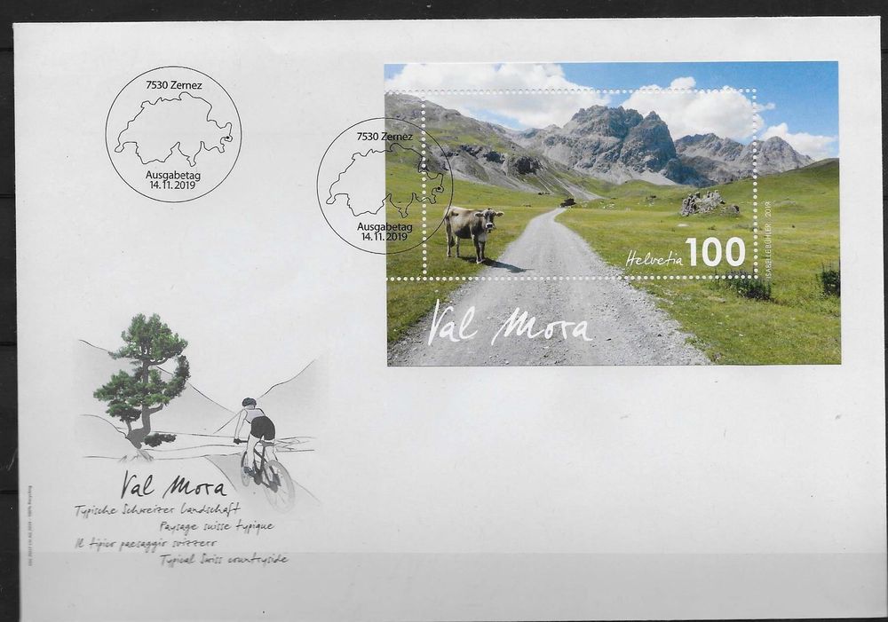 Tutti i francobolli: F1762 - FDC Bloc Val Mora – Usato da Trélex venduto da Phil_Albert