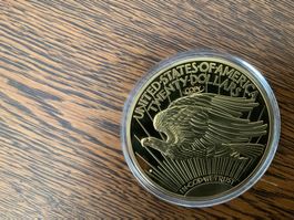 Sammler Münze Polierte Platte 70 mm 137 g
